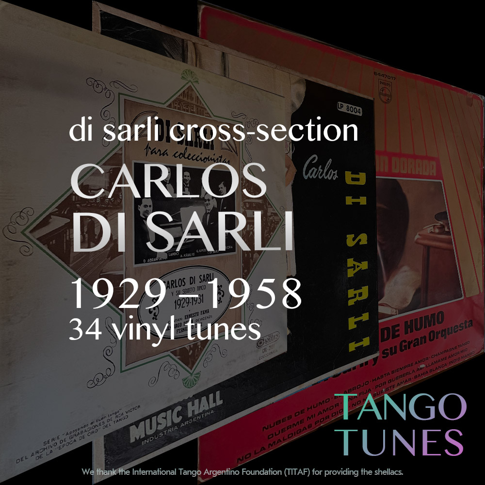 Carlos Di Sarli - 3 vinyls - CAL-2994 - Music Hall LP-8004 - Philips 644707
