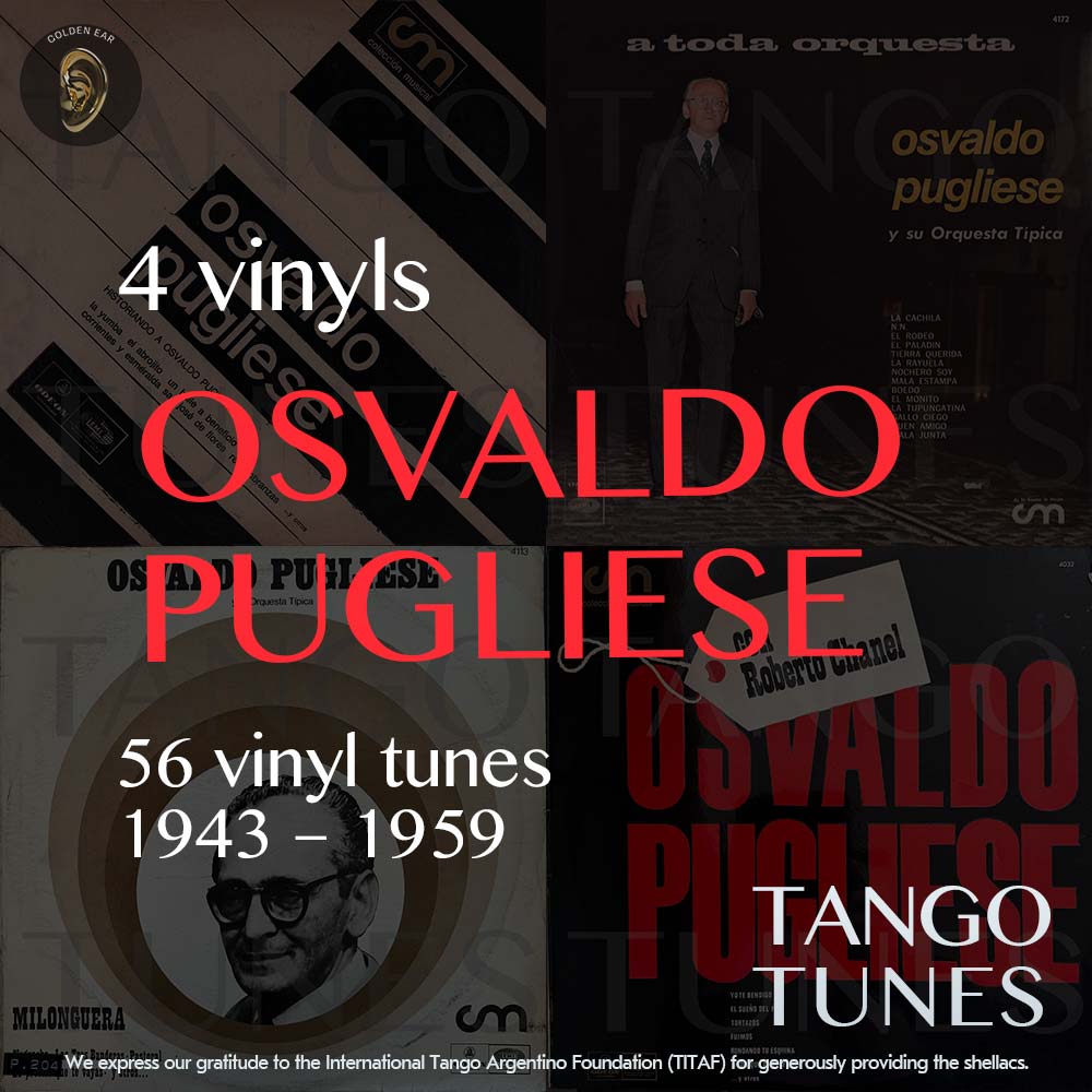 Osvaldo Pugliese - colección musical - 4 vinyls