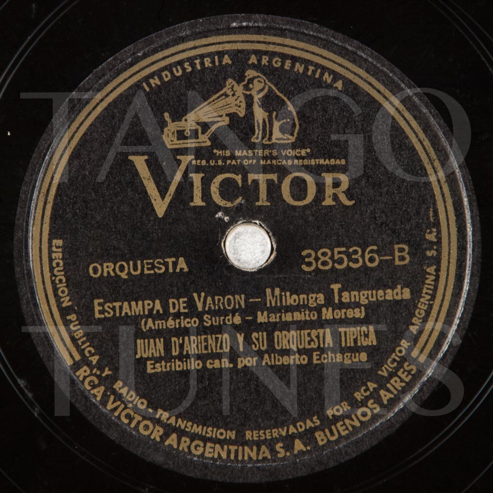 Estampa de varón