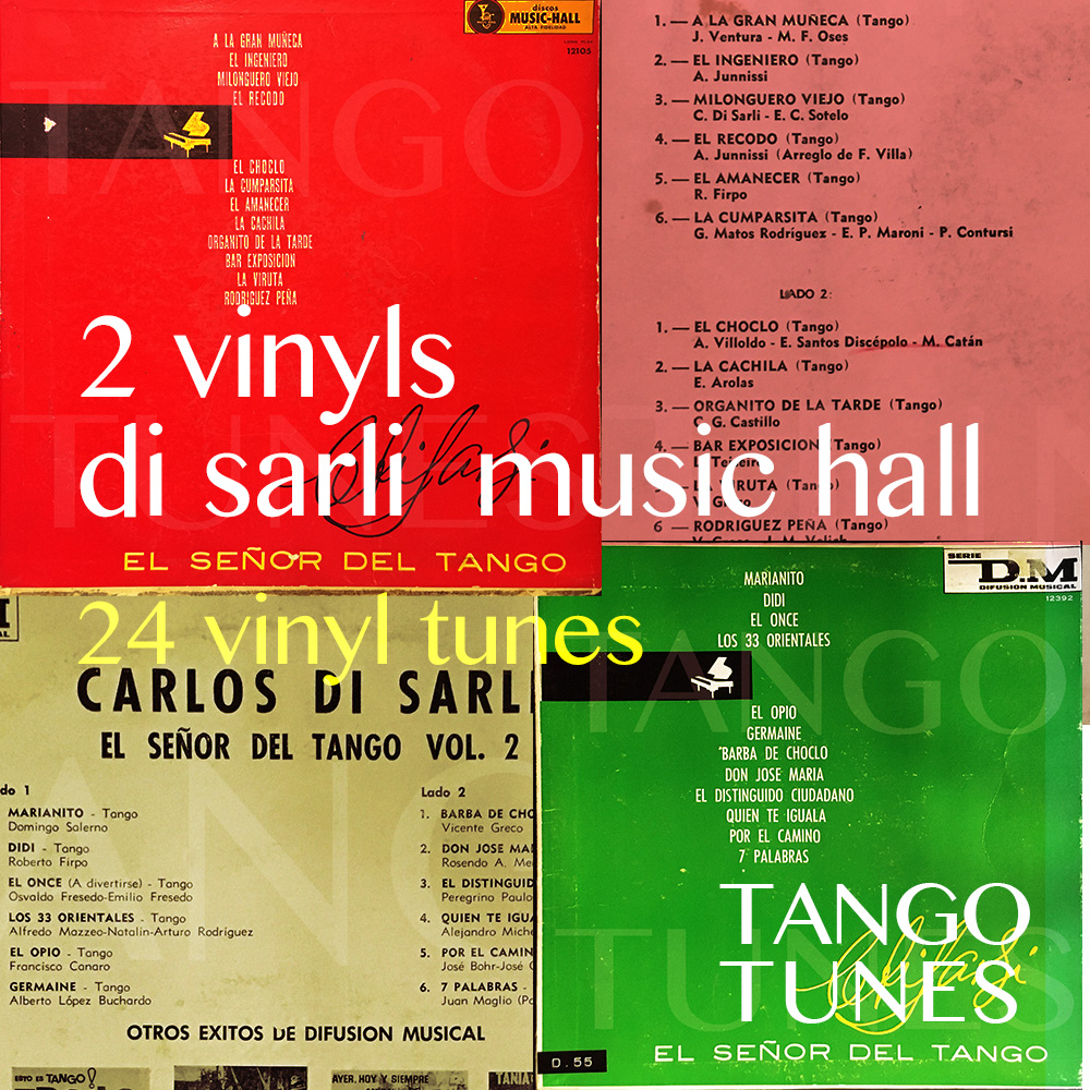 Carlos Di Sarli, 2 vinyls Music Hall